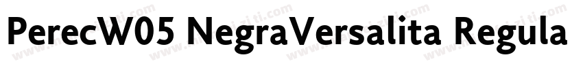 PerecW05 NegraVersalita Regular字体转换